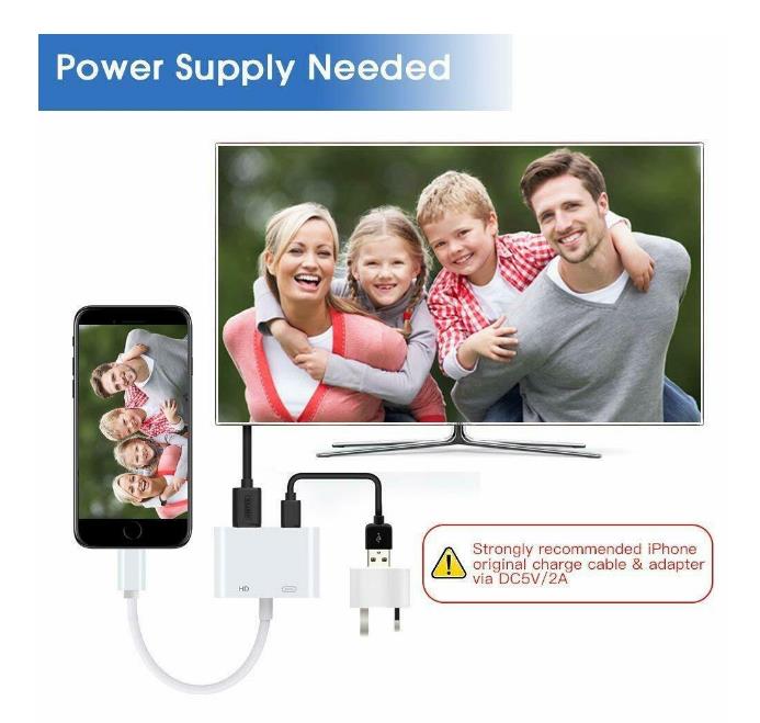 Câble de chargement adaptateur Lightning vers HDMI Câble de chargement adaptateur Lightning vers HDMI
